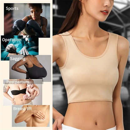 Custom Wireless Push up Jumpsuit Bra Womens Body Crop Shapewear Cami Seamless Tank Top Shaper for Women