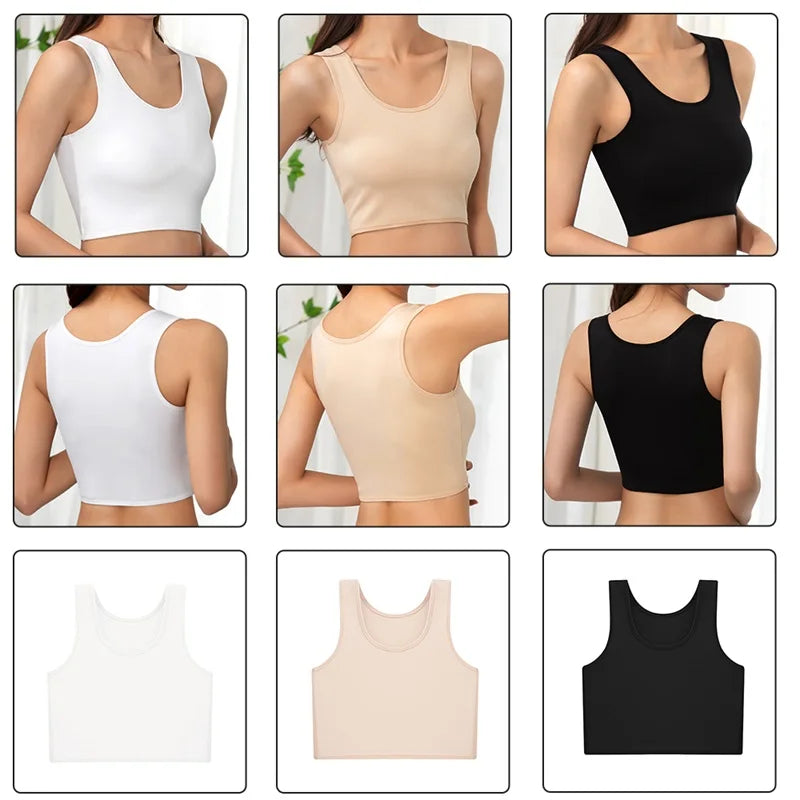 Custom Wireless Push up Jumpsuit Bra Womens Body Crop Shapewear Cami Seamless Tank Top Shaper for Women
