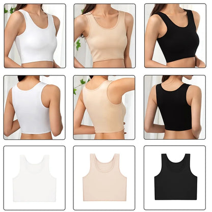 Custom Wireless Push up Jumpsuit Bra Womens Body Crop Shapewear Cami Seamless Tank Top Shaper for Women