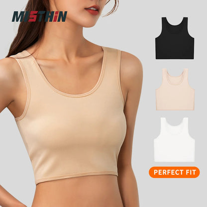 Custom Wireless Push up Jumpsuit Bra Womens Body Crop Shapewear Cami Seamless Tank Top Shaper for Women