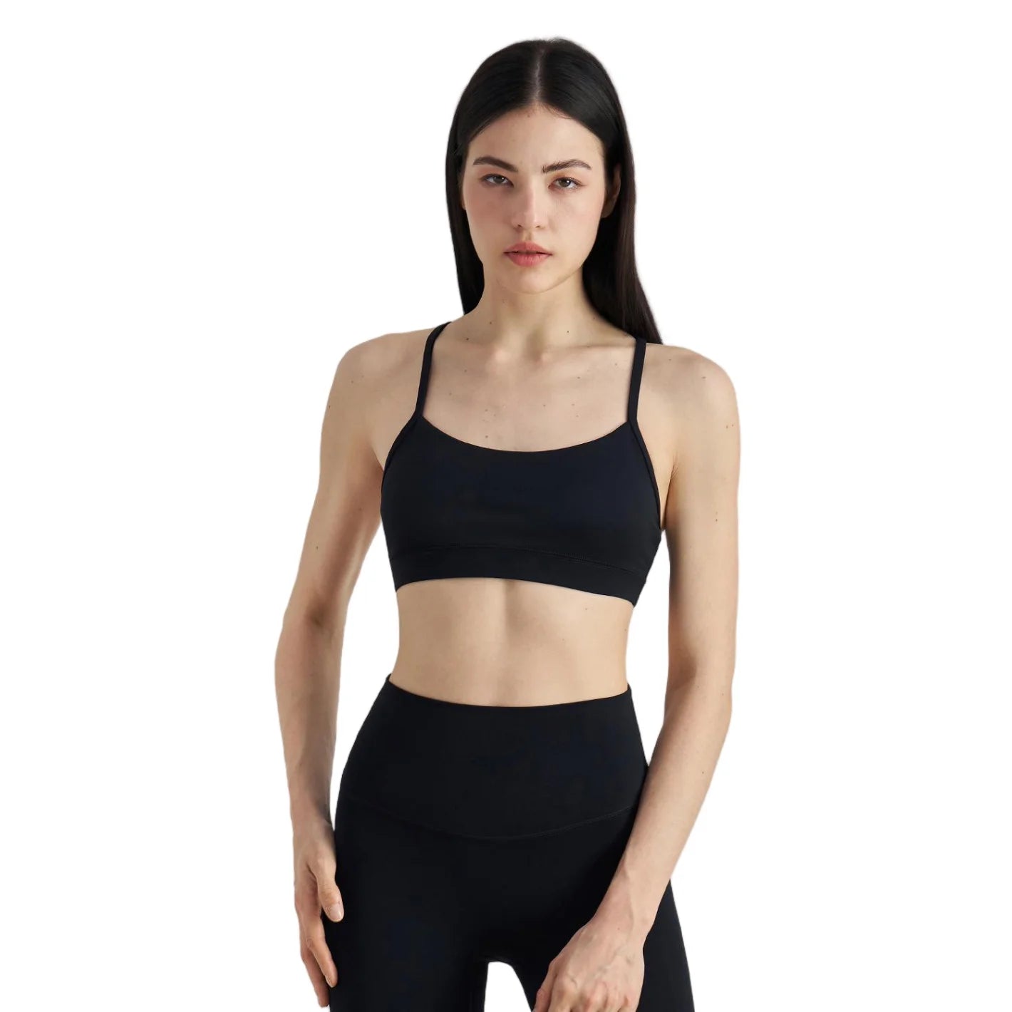 Racerback Spaghetti Strap Yoga Top for Women Light Support Breathable Quick Dry Nylon Spandex Workout Top Spring Summer Bulk