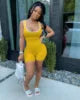 Yanzhui Casual Jumpsuit Women One Piece Letter Pattern Short Elegant Lady Regular Fit Plus Size Sexy Tank Rompers