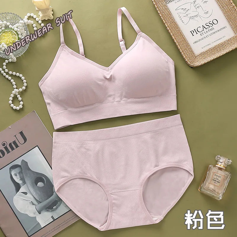 New High Quality Wire Free Bras but Cheap Bra for Women Sexy Hot and Panty Set Lift