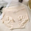 Wholesale Breathable Solid High Cut Sexy Women's Plus Size L XL 2XL 3XL Mid-Rise Slightly Transparent Underwear Panties Briefs