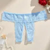 Wholesale Plus Size Sexy Lace Panties Crotchless Thongs Factory Custom Logo 1XL-4XL Briefs Open Crotch Lingerie Female Underwear