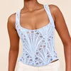 2025 New Fashion Clothes Sexy T-shirts Strapless Slim Tank Top Women Clothing Camis Tees Party Club Corset