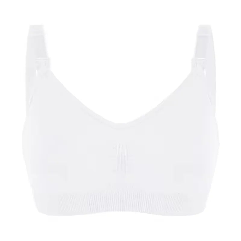 Plus Size Comfortable Back Closure Seamless Breathable Knitted Maternity Nursing Bra Wireless Everyday Breastfeeding Bra for