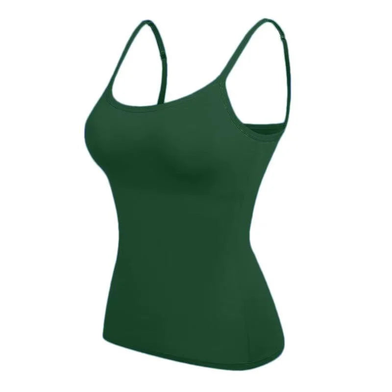 Custom S-XL Workout Fitness Casual Crop Tank Tops Women's Square Neck Sexy Spaghetti Strap Summer Breathable Quick Knitted Front
