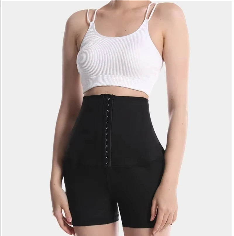 Women Breasted Sweat Pants High Waist Fat Slimming Shorts Compression Thermo Workout Exercise Body Shaper Tights Sauna Suit QIYU