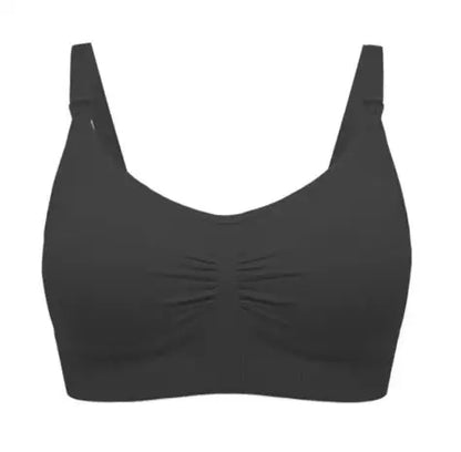 Plus Size Comfortable Back Closure Seamless Breathable Knitted Maternity Nursing Bra Wireless Everyday Breastfeeding Bra for