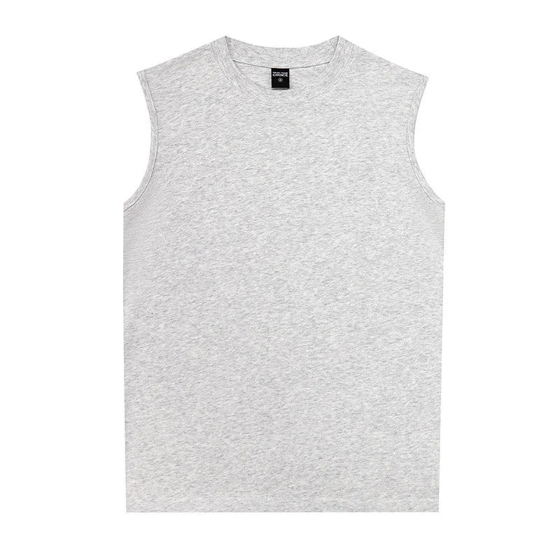 Heavyweight Cotton 240gsm Unisex Casual Tank Top Custom Printing Women's Gym Tank Top Workout tank Tops for Men