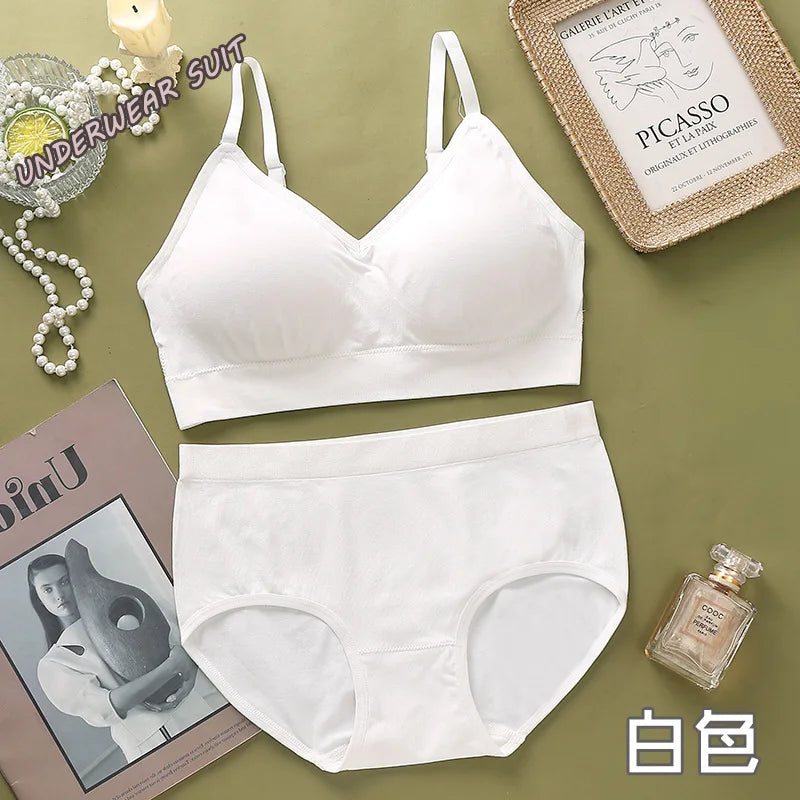 New High Quality Wire Free Bras but Cheap Bra for Women Sexy Hot and Panty Set Lift