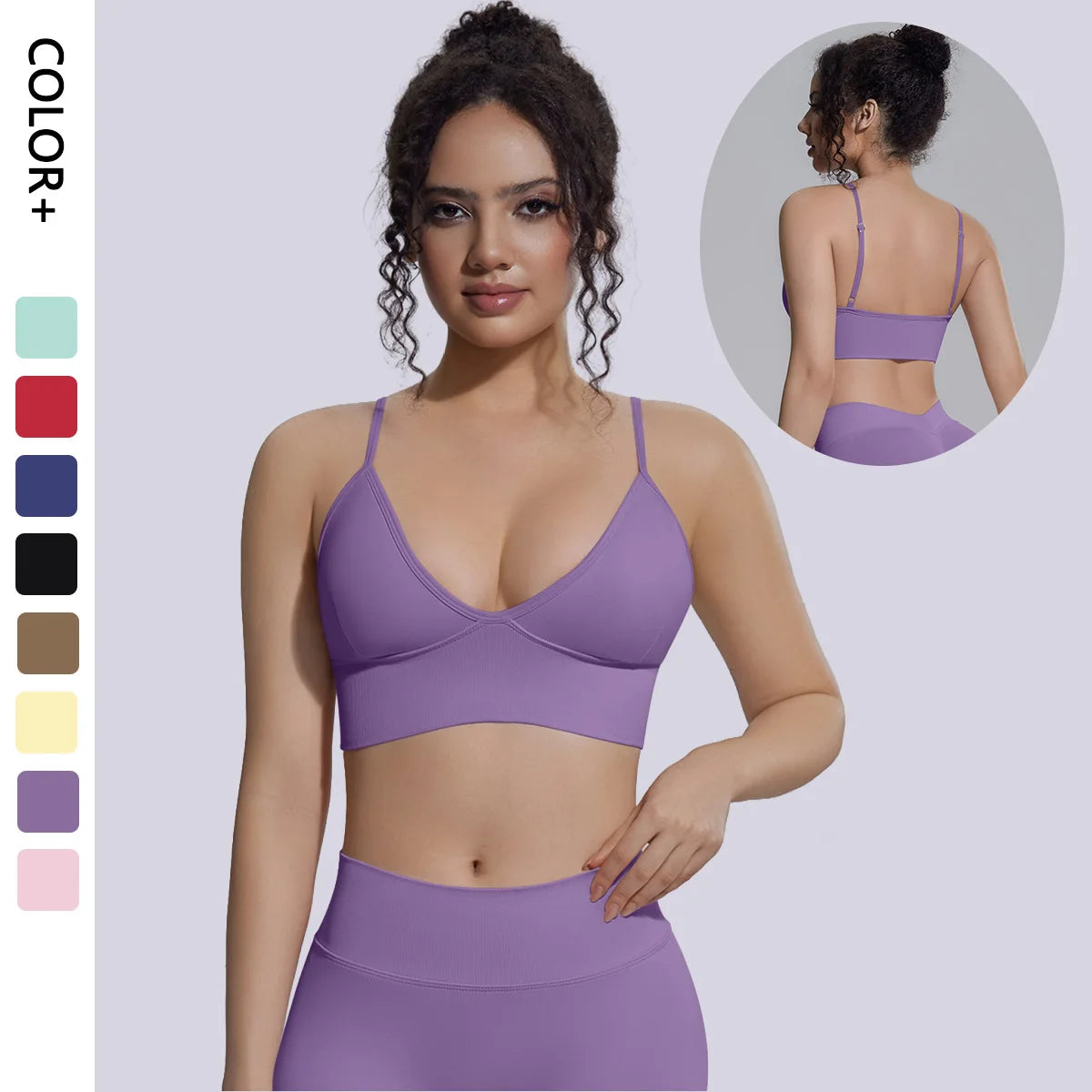 Ready to Ship Lightweight Quick Dry Sports Bra Women Breathable Workout Fitness Top Soft Yoga Bra