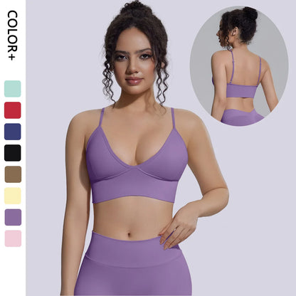 Ready to Ship Lightweight Quick Dry Sports Bra Women Breathable Workout Fitness Top Soft Yoga Bra