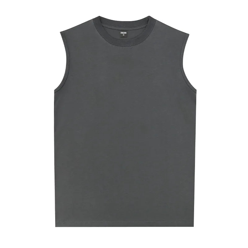 Heavyweight Cotton 240gsm Unisex Casual Tank Top Custom Printing Women's Gym Tank Top Workout tank Tops for Men