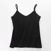 Women Summer Breathable Cotton Bottoming Ribbed Camis Plain Basic O Neck Tank Tops Women Casual Camisole