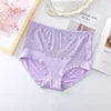 Hot Sale 6XL High-Rise Women's Solid Knitted Briefs Elastic Large Size Breathable Plus Panties