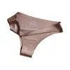 Low Waist Seamless Ice Silk Nylon Panties Women Breathable Sexy Luxury Ladies Nylon Thong Brief Underpants Factory Price