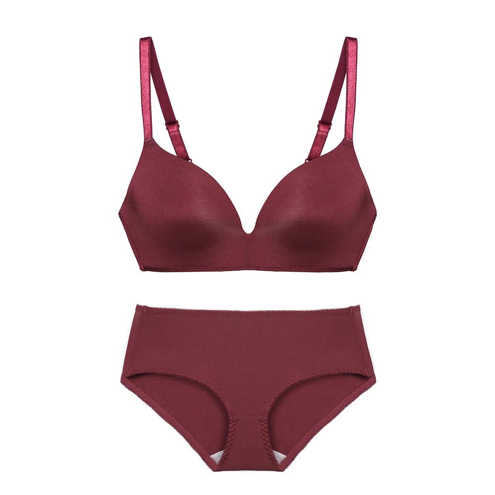 Wholesale Women Wireless Solid Color Simple Cassic T-shirt Bra