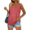 2023 Women's Loose Fit Tank Tops Casual Plus Size Summer Sleeveless Tees Dressy Blouse made of Knitted Fabric