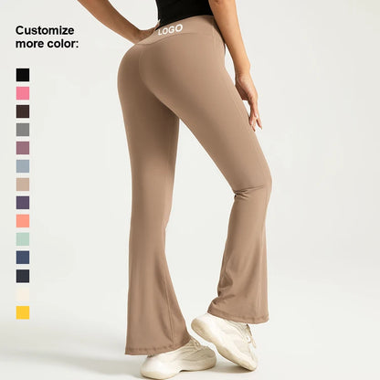 Sustainable High Waisted Flared Leggings for Yoga