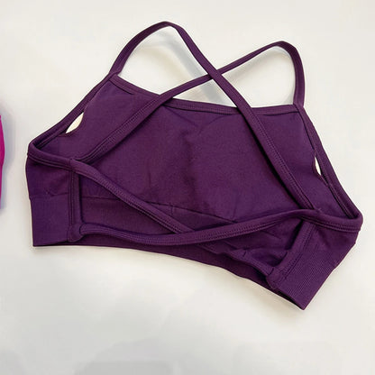 CIYING Wholesale Women Gym Workout Cross Backless Sport Bra Custom logo Seamless Yoga Gym Sports Bra for Women