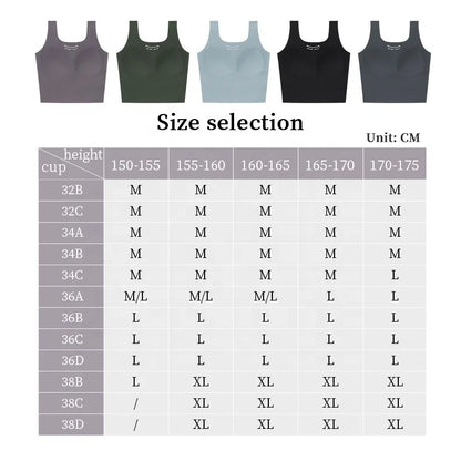 Shantou Wholesale Custom logo Trend Sport Bra tank Top Fitness High Elasticity Lingerie Women's Seamless Skin Yoga Gym Vest
