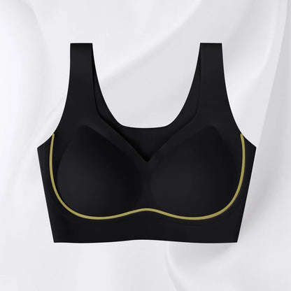 Aiermei Factory New Style Dropshipping Products Anti Droop Bra Seamless Jelly Ice Silk Bra for Women Tank Tops With Built in Bra