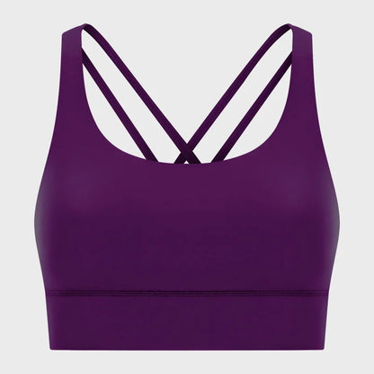 Women High Impact Fitness Yoga Wear Sexy Cross Back Sport Bra Top Fitness Wholesale