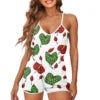 Print on Demand Custom-Made Sexy Sleeveless Spaghetti Strap Jumpsuit for Women Short Style Knitted Sports Casual Quick Dry