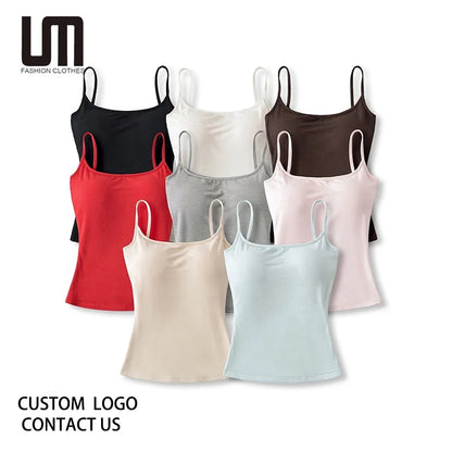 OEM Women's Backless Tank Top Y2K Style Sleeveless Crop Cami - Sexy Summer Clubwear & Street Fashion