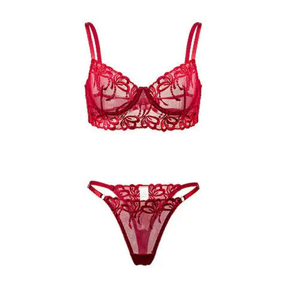 Female Lingerie Underwear Factory Wholesale 2023 Spring New 3D Lace Embroidery Sexy Two-piece Silk Thin Half Slips Lingerie