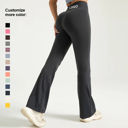 Sustainable High Waisted Flared Leggings for Yoga