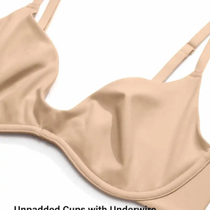 New Style Women's Comfortable and Breathable Low-cut Bra Wireless Bra with No Inner Support Band and Steel Ring Support