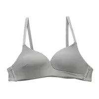 Dropshipping School Girls Fashion Simple  Solid Color Push up Wireless Adjustable T-shirt Bras Comfort Women Seamless Bra