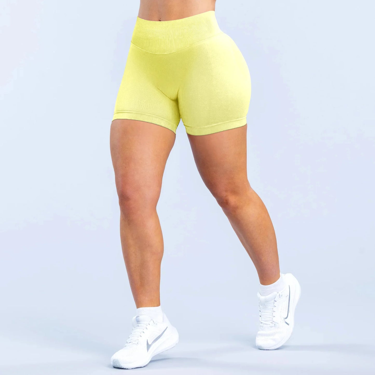 High Quality Custom Logo XL High Waist Yoga Pants Wear Seamless Scrunch Workout Gym Shorts Leggings for Women Sport