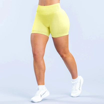 High Quality Custom Logo XL High Waist Yoga Pants Wear Seamless Scrunch Workout Gym Shorts Leggings for Women Sport