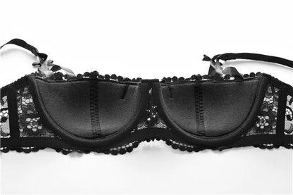 OEM ODM in Stock Gather Bra Set Sexy Women Bra Plus Size Milk Silk Insertable Bra Briefs Sets