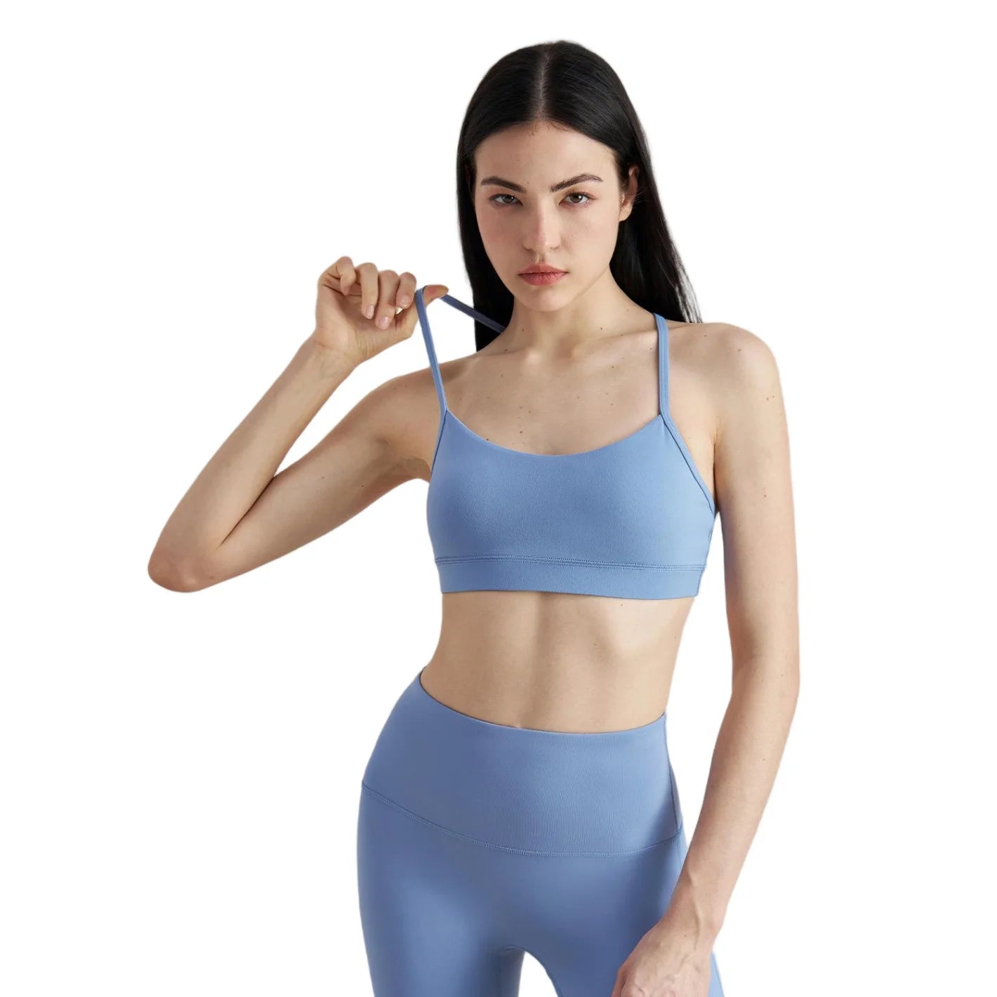 Racerback Spaghetti Strap Yoga Top for Women Light Support Breathable Quick Dry Nylon Spandex Workout Top Spring Summer Bulk
