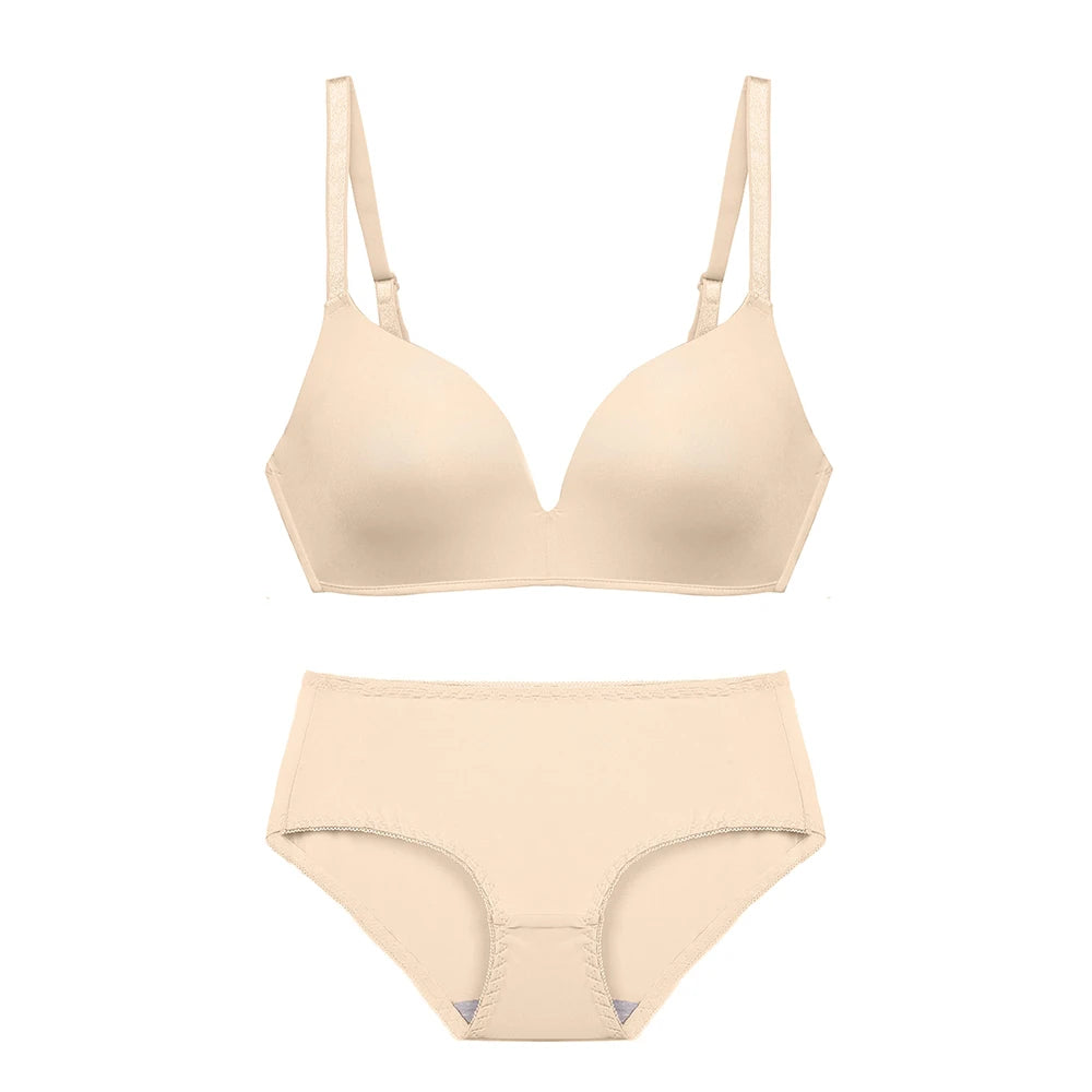 Wholesale Women Wireless Solid Color Simple Cassic T-shirt Bra