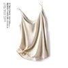 Wholesale 2026 Summer Wear Women's Sexy Satin Crop Top Spaghetti Strap Camisole Tops Vest Strap Tank Tops