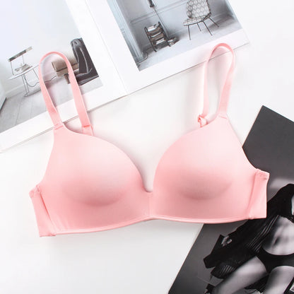 Wholesale Women Wireless Solid Color Simple Cassic T-shirt Bra
