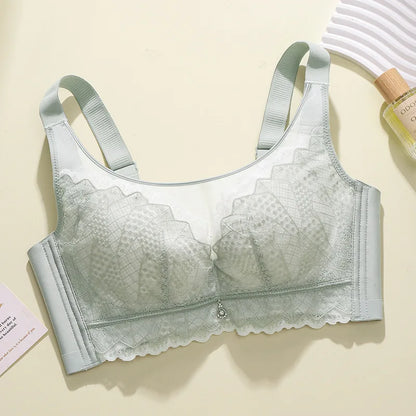 Custom Wireless Bra 9112# Wholesale Lace Women's Underwear Push up No Steel Ring Soft Support Anti-Sagging Adjustable Bra