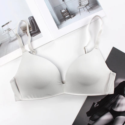 Wholesale Women Wireless Solid Color Simple Cassic T-shirt Bra
