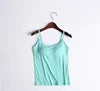 Custom S-XL Workout Fitness Casual Crop Tank Tops Women's Square Neck Sexy Spaghetti Strap Summer Breathable Quick Knitted Front