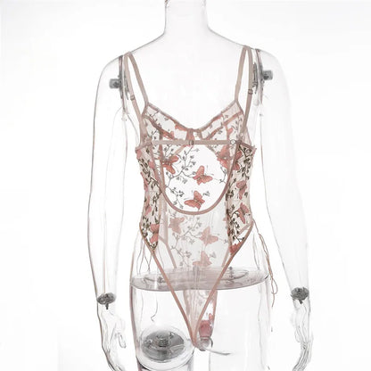 High Quality Women Sleepwear Skinny Lace Flower Embroidered Strap Lingerie for Women's Sexy Underwear Panties