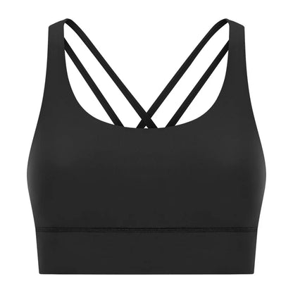 Women High Impact Fitness Yoga Wear Sexy Cross Back Sport Bra Top Fitness Wholesale