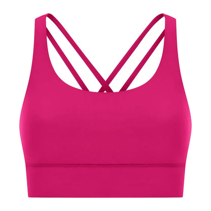 Women High Impact Fitness Yoga Wear Sexy Cross Back Sport Bra Top Fitness Wholesale