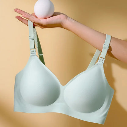 Shanhao Ready to Ship Seamless Wire-free Breastfeeding Bra Womens Eco-friendly Maternity Nursing Bras