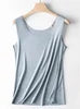 China Factory Blank Women Tank Tops Camisole Modal Seamless Vest Slim Undershirt Female Thin Breathable Sleeveless Vest T-shirt